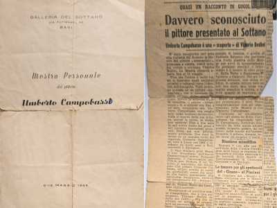 Bodini fa riferimento proprio alla vita fatta di mancati successi di Umberto e al suo essere rimasto isolato e lontano dai tanti filoni artistici del tempo. Tanto che sui giornali del tempo l�artista fu presentato come il �pittore sconosciuto�